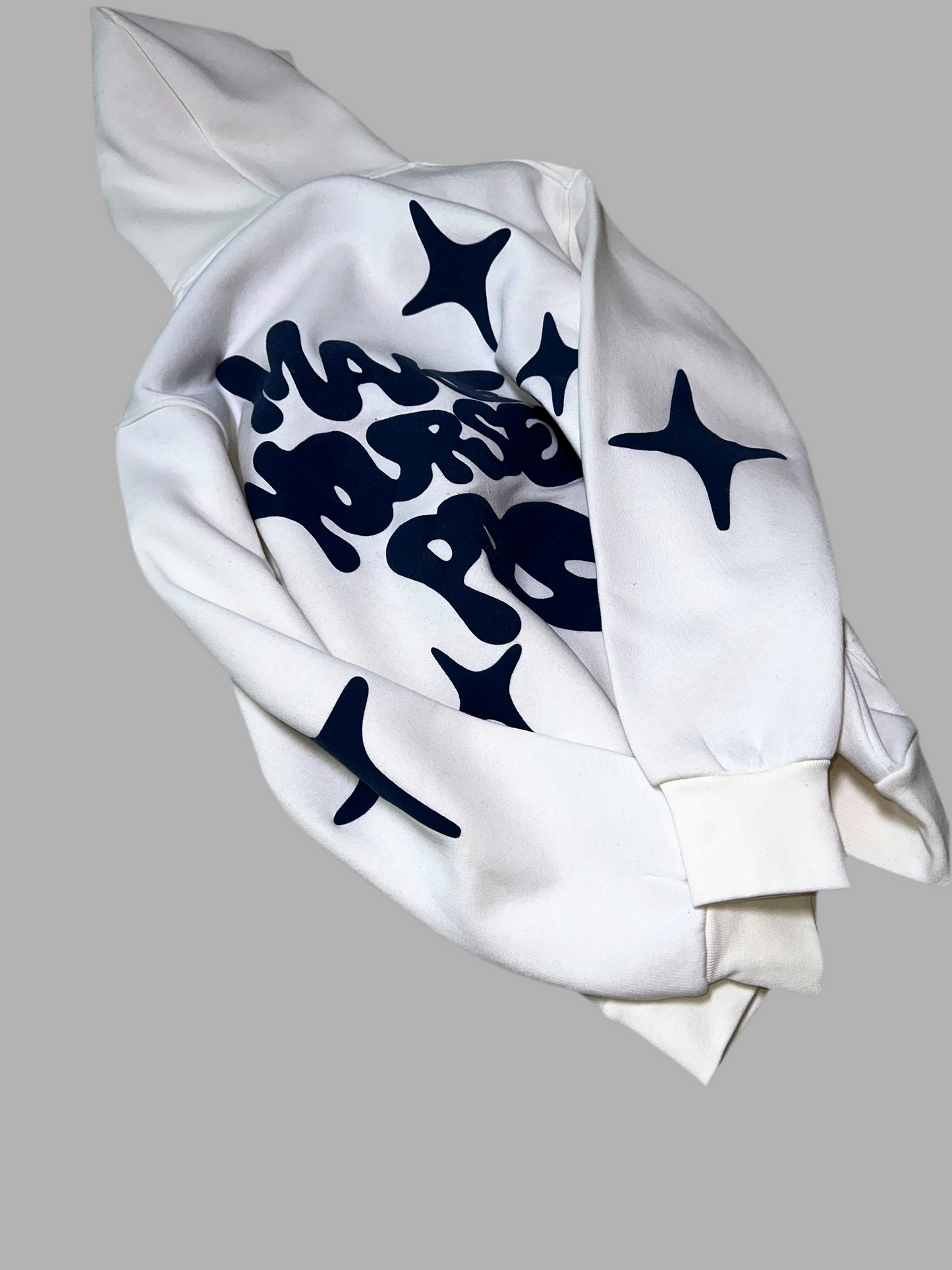 Yourself White Oversize Hoodie C-1062