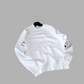 White Basic Oversize Sweatshirt C-1055