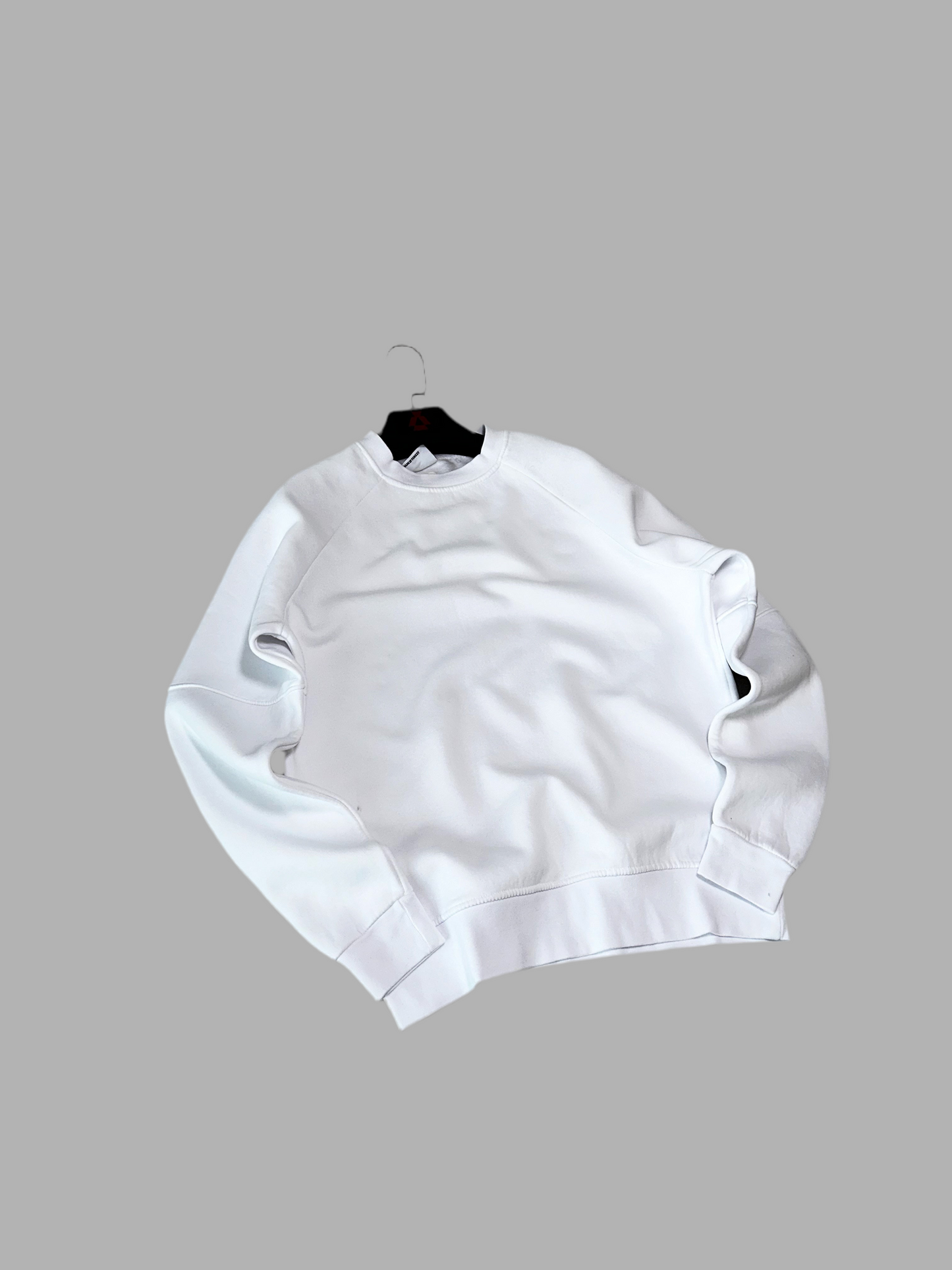 White Basic Oversize Sweatshirt C-1055