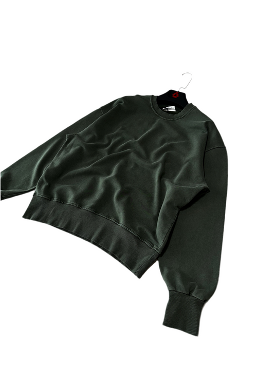 Acid Washed Green Sweatshirt C-1052