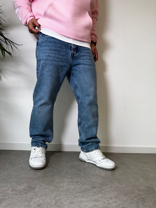 Dark Blue Baggy Jeans k-1082