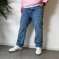 Dark Blue Baggy Jeans k-1082