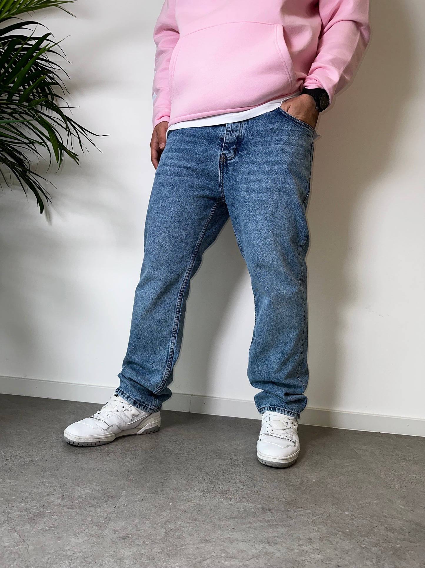 Dark Blue Baggy Jeans k-1082
