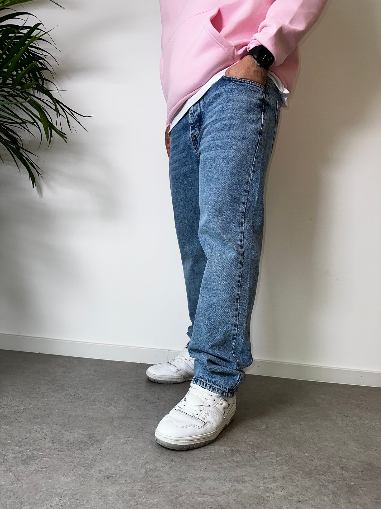 Dark Blue Baggy Jeans k-1082