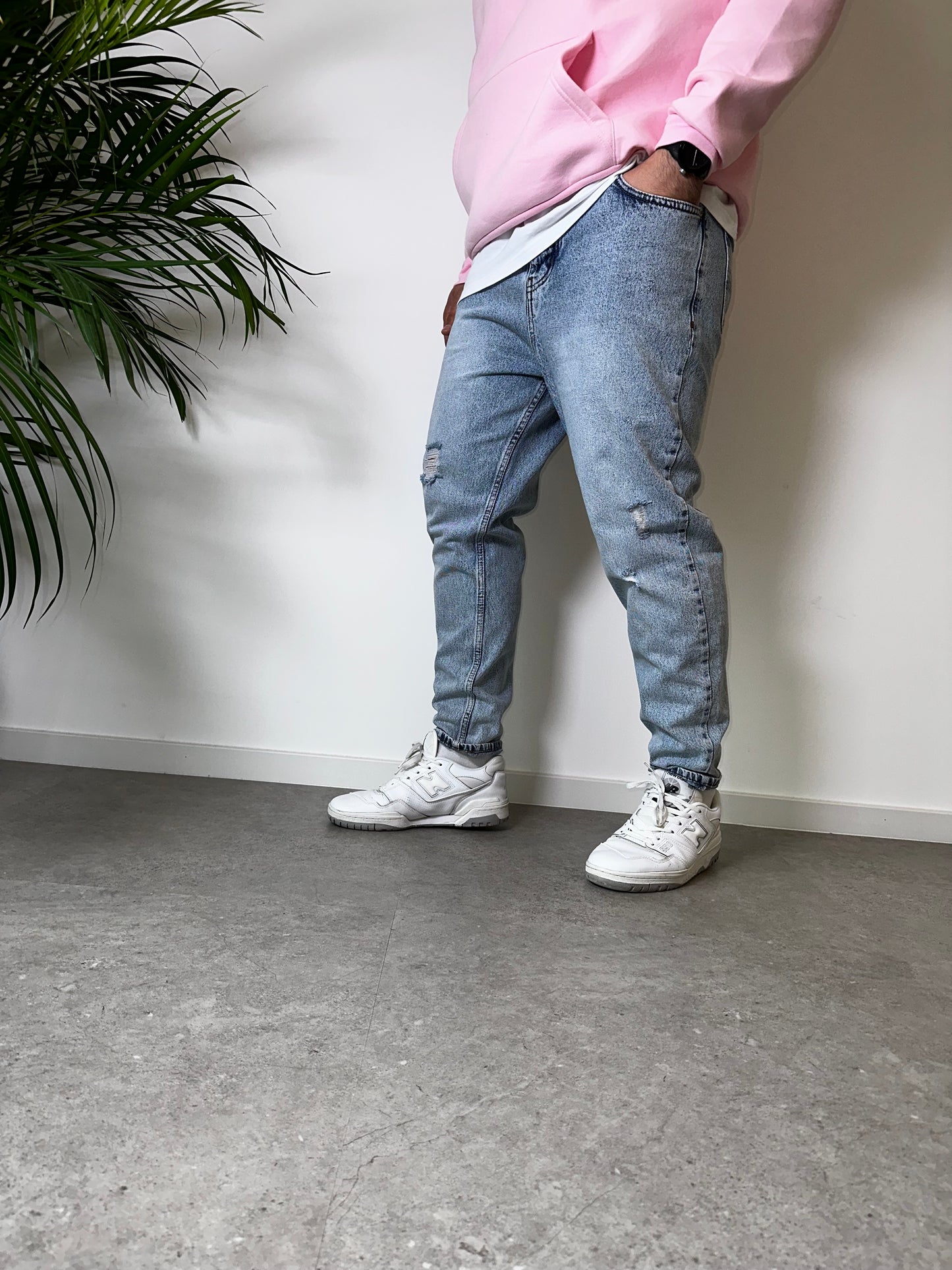 Light Blue Boyfriend Jeans K-1081