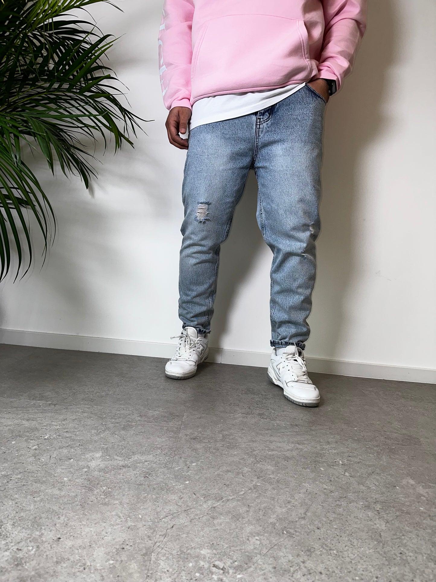 Light Blue Boyfriend Jeans K-1081