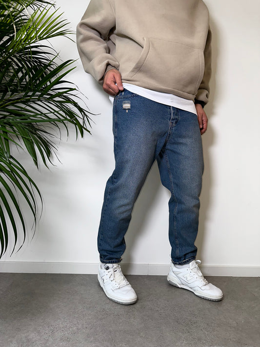 Dark Blue Boyfriend Jeans K-1084