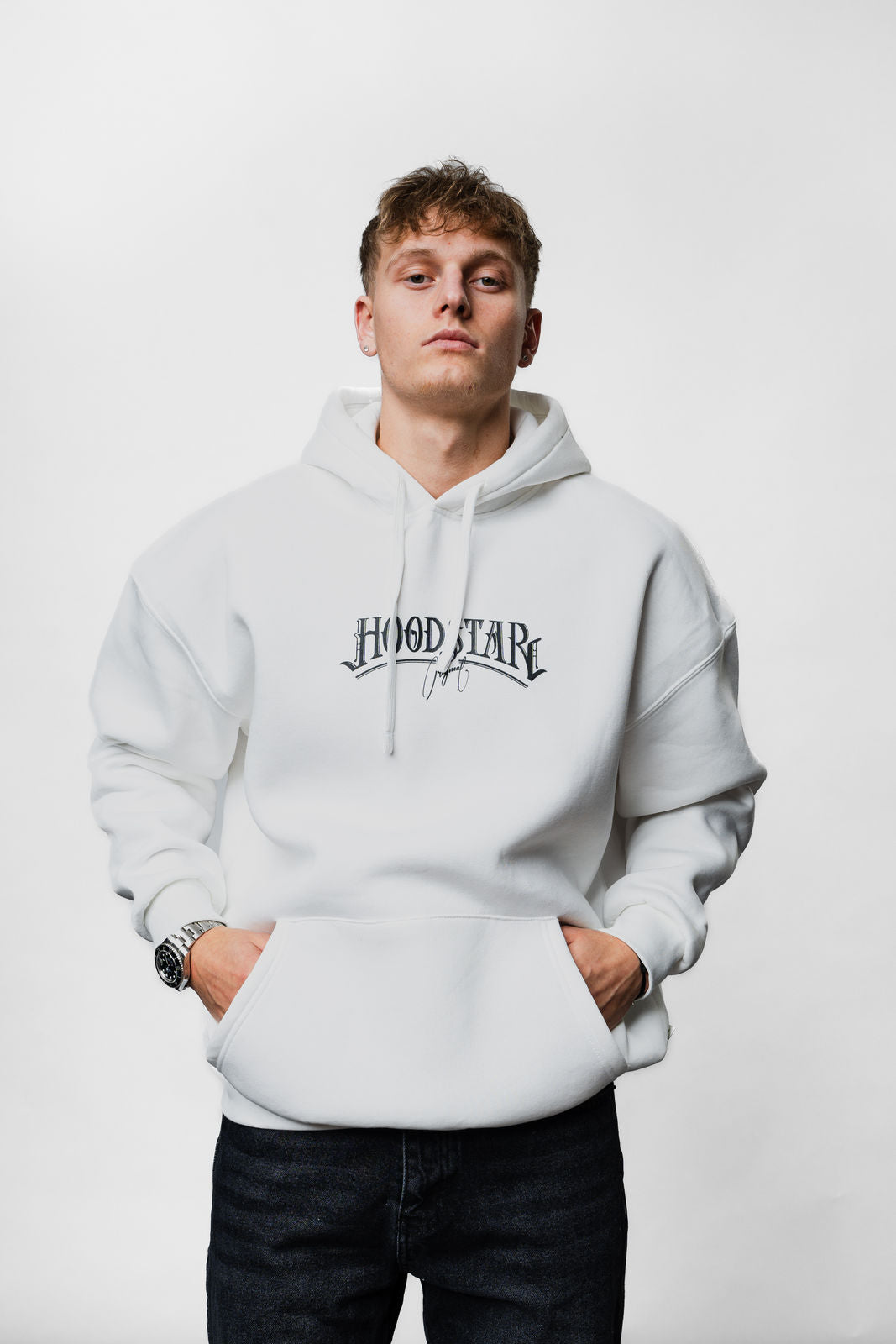 White 2Pac Printed Hoodie JJ-1009