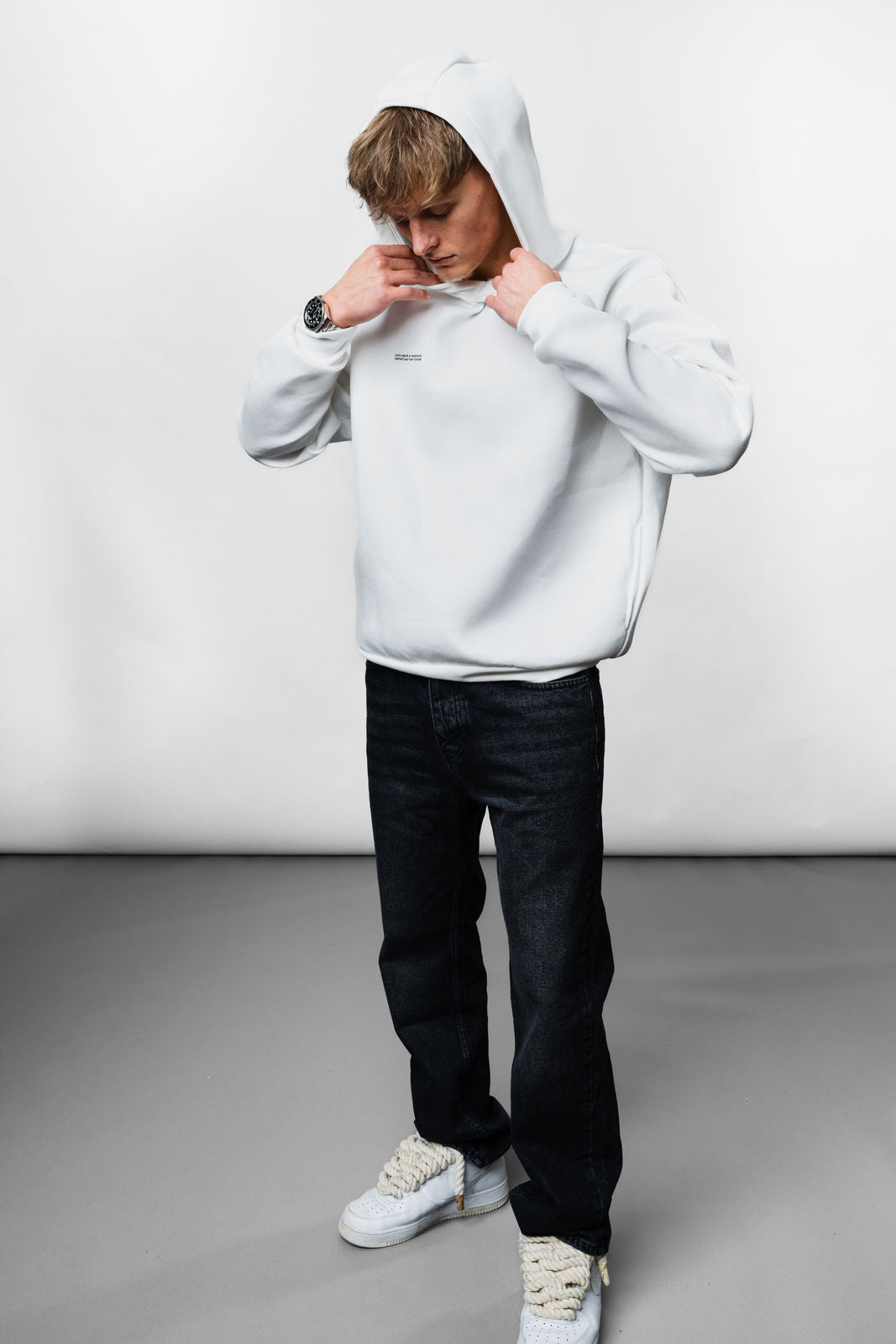 Create and Innovate White Hoodie C-1051