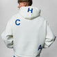 Letters White Oversize Hoodie C-1034