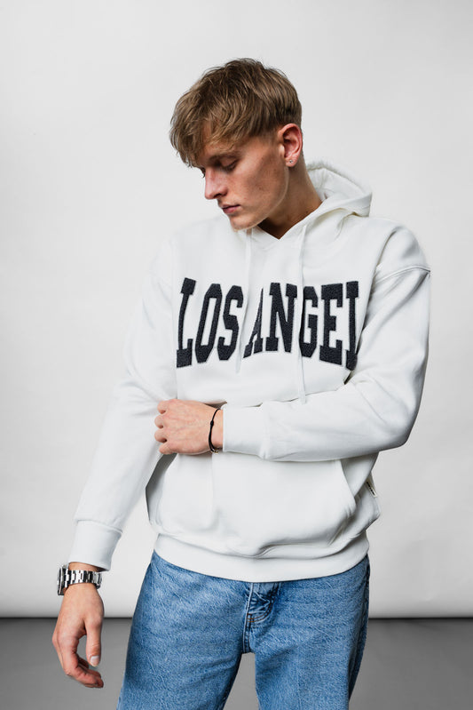 White Los Angels Hoodie JJ-1013