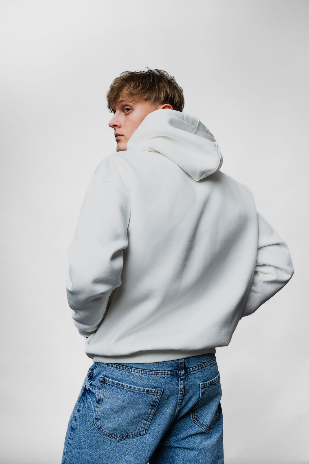 White Los Angels Hoodie JJ-1013