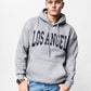 Los Angels Grey Oversize Hoodie JJ-1073