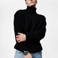 Black knitted Turtle Neck Sweater TT-1002