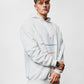 Skull White Oversize Hoodie B-1039