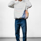 Skull White Oversize Hoodie B-1039