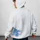 Skull White Oversize Hoodie B-1039