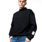Black Basic Oversize Sweatshirt EL-1079