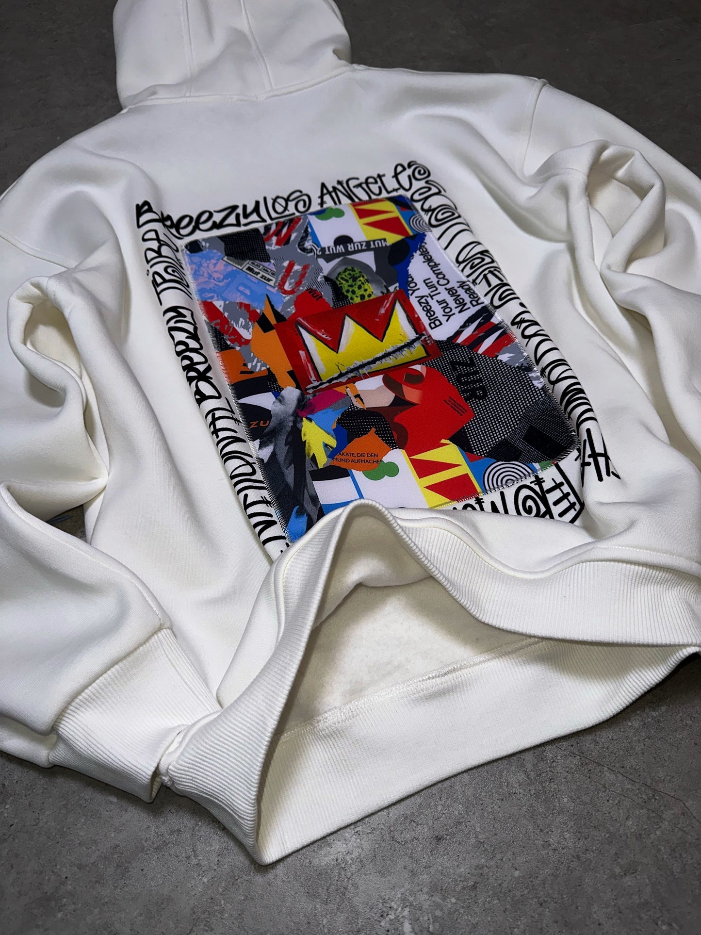 King Angels Green Oversize Hoodie B-1068